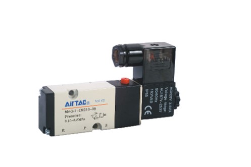 AIRTAC/亞德客 4M系列二位五通電磁閥4M31008A 額定電壓AC220V